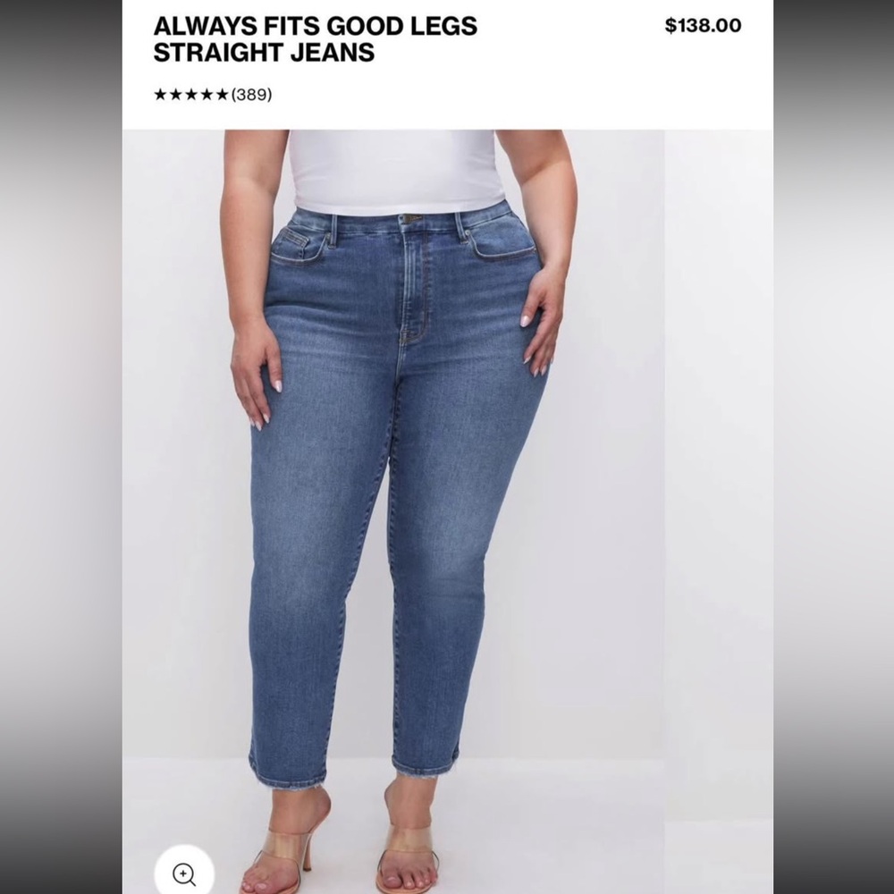 Good American Light Blue Bootcut Jeans - Picture 6 of 6